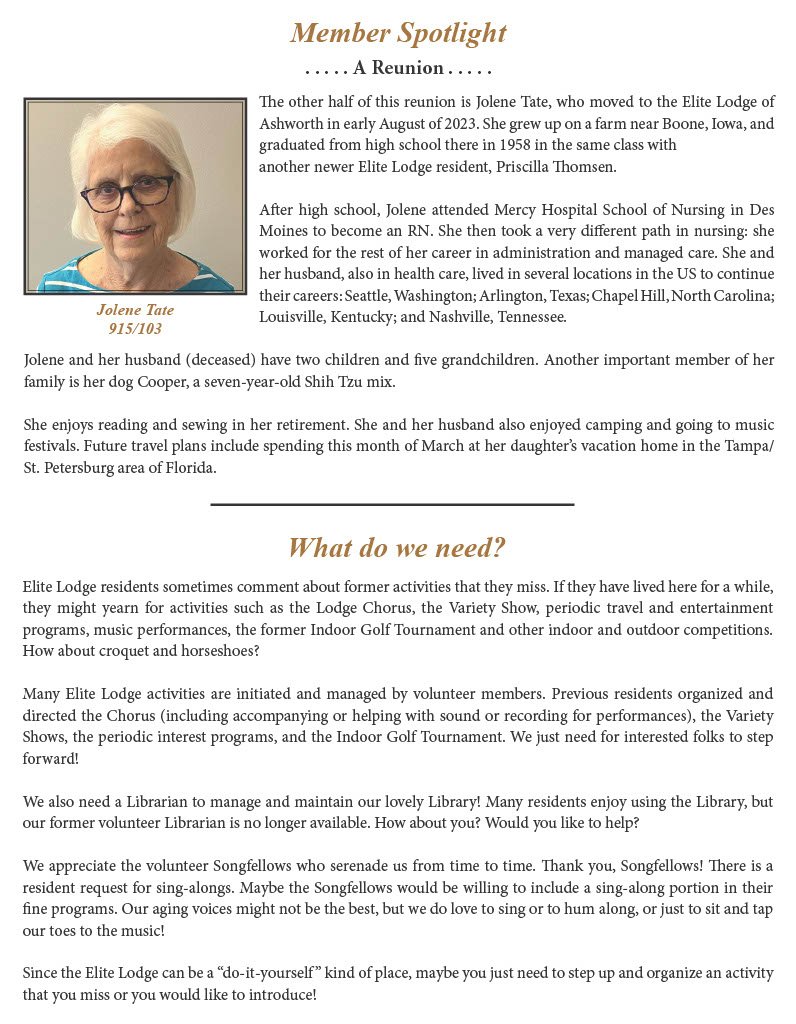 Elite LOA Newsletter 3